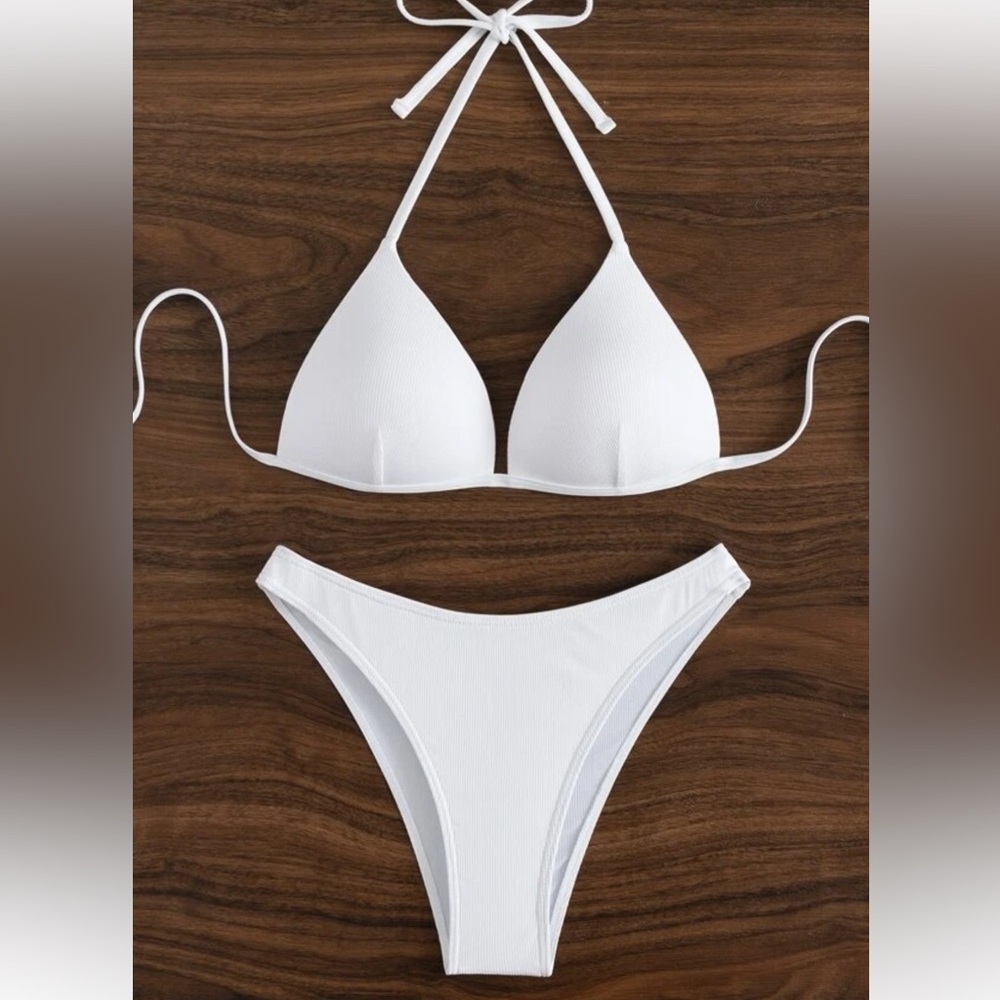 White bikini set